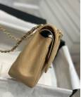 Сумка Large Classic Grained Calfskin Bag Beige